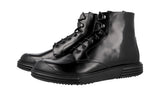 Prada Men's Black Leather Half-Boot 2TE129