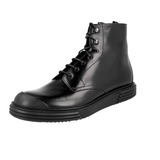Prada Men's Black Leather Half-Boot 2TE129