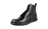 Prada Men's 2TE129 P39 F0002 Brushed Spazzolato Leather Half-Boot