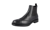 Prada Men's 2TE130 3V67 F0002 welt-sewn Leather Half-Boot