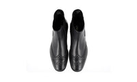 Prada Men's Black welt-sewn Leather Half-Boot 2TE130