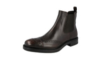 Prada Men's 2TE130 3V67 F0003 welt-sewn Leather Half-Boot