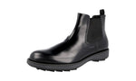 Prada Men's 2TE136 B4L F0002 Brushed Spazzolato Leather Half-Boot