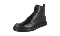 Prada Men's 2TE137 ZJY F0002 Leather Half-Boot