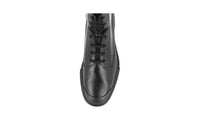 Prada Men's Black Leather Half-Boot 2TE137