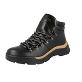 Prada Men's Black Leather Half-Boot 2TE142