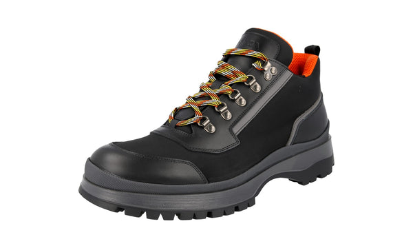 Prada Men's 2TE143 999 F0002 Leather Half-Boot