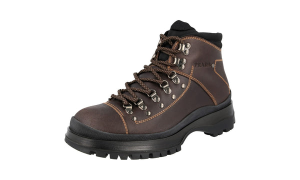 Prada Men's 2TE145 999 F0192 Leather Half-Boot