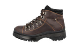 Prada Men's Brown Leather Brixxen Half-Boot 2TE145