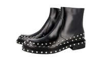 Prada Men's Black Leather Half-Boot 2TE150