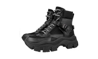 Prada Men's Black Leather Boots 2TE153