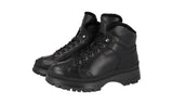 Prada Men's Black Leather Brixxen Shearling Half-Boot 2TE157
