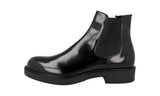 Prada Men's Black welt-sewn Leather Half-Boot 2TE168