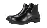Prada Men's Black welt-sewn Leather Half-Boot 2TE168