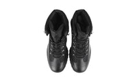 Prada Men's Black Leather Brixxen Half-Boot 2TE172