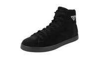 Prada Men's 2TE189 JFT F0002 Leather High-Top Sneaker