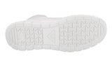 Prada Men's White Leather Downtown Cloud Nappa High-Top Sneaker 2TE193