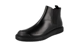 Prada Men's 2TE218 ZJY F0002 Leather Half-Boot