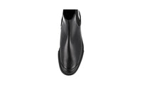 Prada Men's Black Leather Half-Boot 2TE218