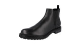 Prada Men's 2TF029 999 F0002 welt-sewn Leather Half-Boot