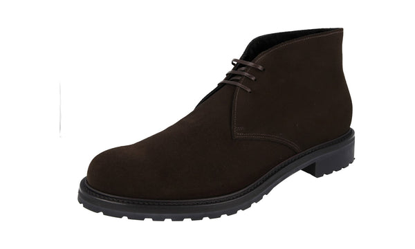 Prada Men's 2TF031 999 F0003 Leather Half-Boot