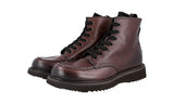 Prada Men's Brown welt-sewn Leather Half-Boot 2TG003