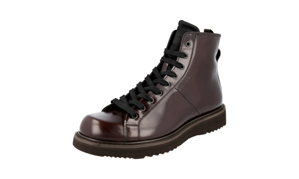 Prada Men's 2TG004 ZJY F0003 welt-sewn Leather Half-Boot