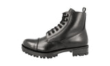 Prada Men's Black welt-sewn Leather Half-Boot 2TG064