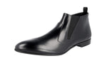 Prada Men's 2TG087 B4L F0002 Brushed Spazzolato Leather Half-Boot