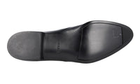 Prada Men's Black Brushed Spazzolato Leather Half-Boot 2TG087
