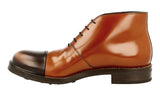 Prada Men's Brown welt-sewn Leather Half-Boot 2TG108