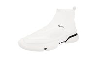 Prada Men's 2TG133 1OUF F0009 Textile High-Top Sneaker