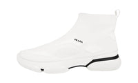 Prada Men's White High-Top Sneaker 2TG133