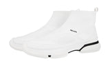 Prada Men's White High-Top Sneaker 2TG133