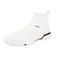 Prada Men's White High-Top Sneaker 2TG133