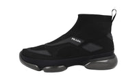 Prada Men's Black Cloudbust High-Top Sneaker 2TG133