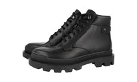 Prada Men's Black welt-sewn Leather Half-Boot 2TG145