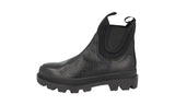 Prada Men's Black welt-sewn Leather Half-Boot 2TG150