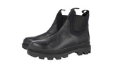 Prada Men's Black welt-sewn Leather Half-Boot 2TG150