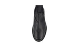Prada Men's Black welt-sewn Leather Half-Boot 2TG150