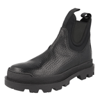 Prada Men's Black welt-sewn Leather Half-Boot 2TG150