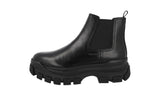 Prada Men's Black Leather Half-Boot 2TG154