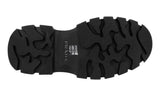 Prada Men's Black Heavy-Duty Rubber Sole Leather Half-Boot 2TG154