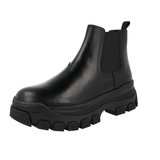 Prada Men's Black Leather Half-Boot 2TG154