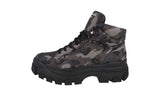 Prada Men's Grey Camouflage High-Top Sneaker 2TG155