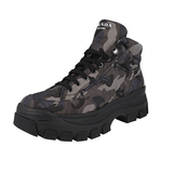 Prada Men's Grey Camouflage High-Top Sneaker 2TG155