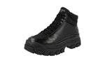 Prada Men's 2TG155 3ONL F0002 Leather Half-Boot