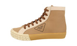 Prada Men's Brown Casetta Wheel High-Top Sneaker 2TG158