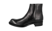 Prada Men's Black welt-sewn Leather Half-Boot 2TG163