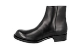 Prada Men's Black welt-sewn Leather Half-Boot 2TG163